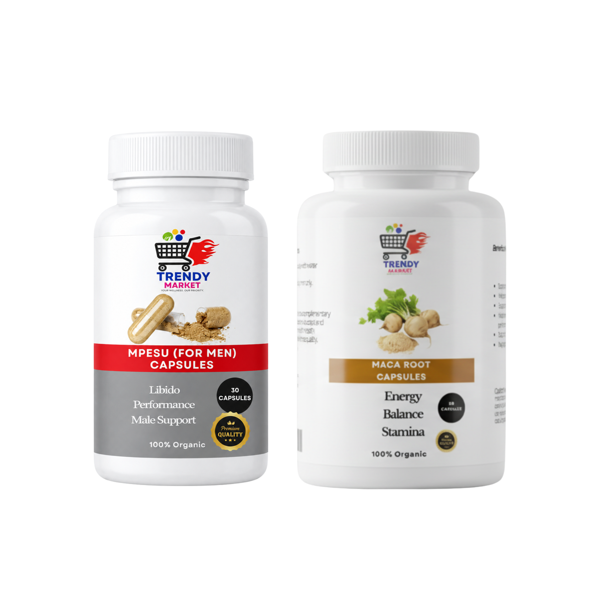 Mpesu Capsules + Maca Root Capsules Combo