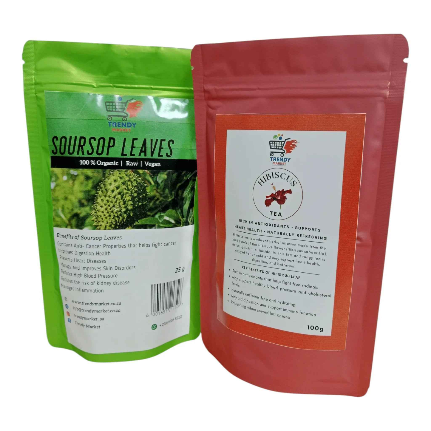 Soursop Leaves & Hibiscus Tea Combo
