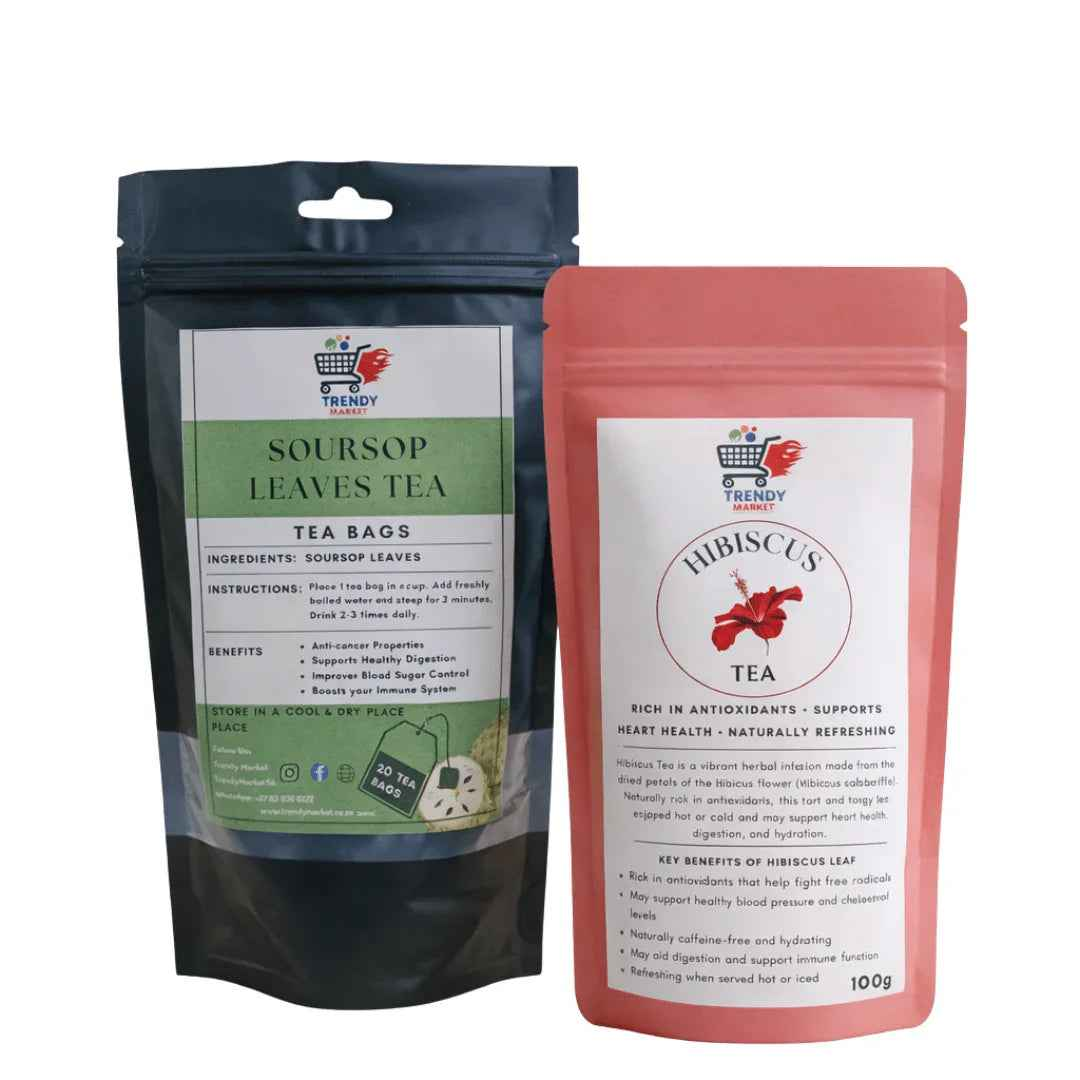 Soursop Tea bags & Hibiscus Tea Combo