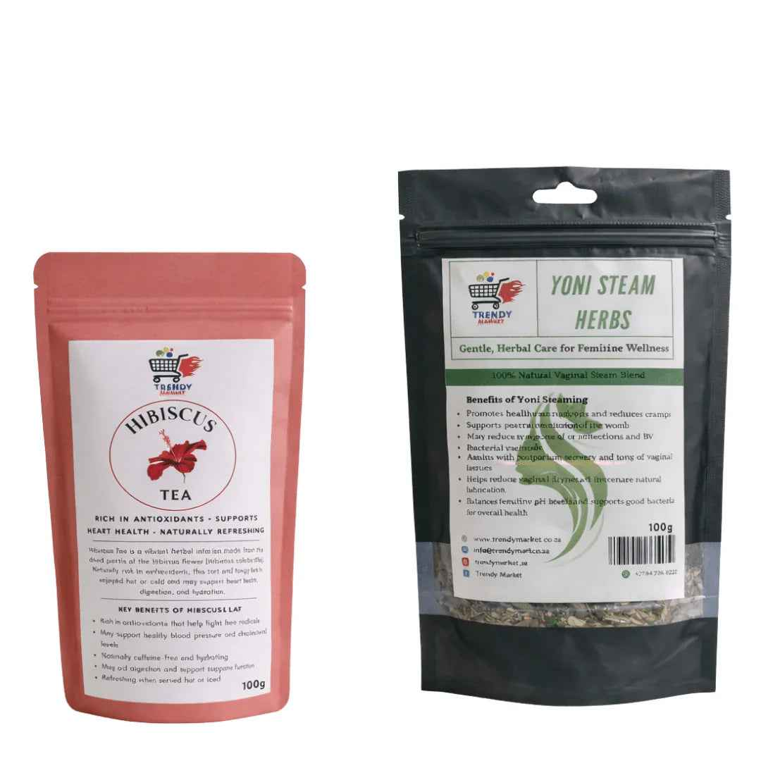 Yoni Steam Herbs & Hibiscus Tea Combo