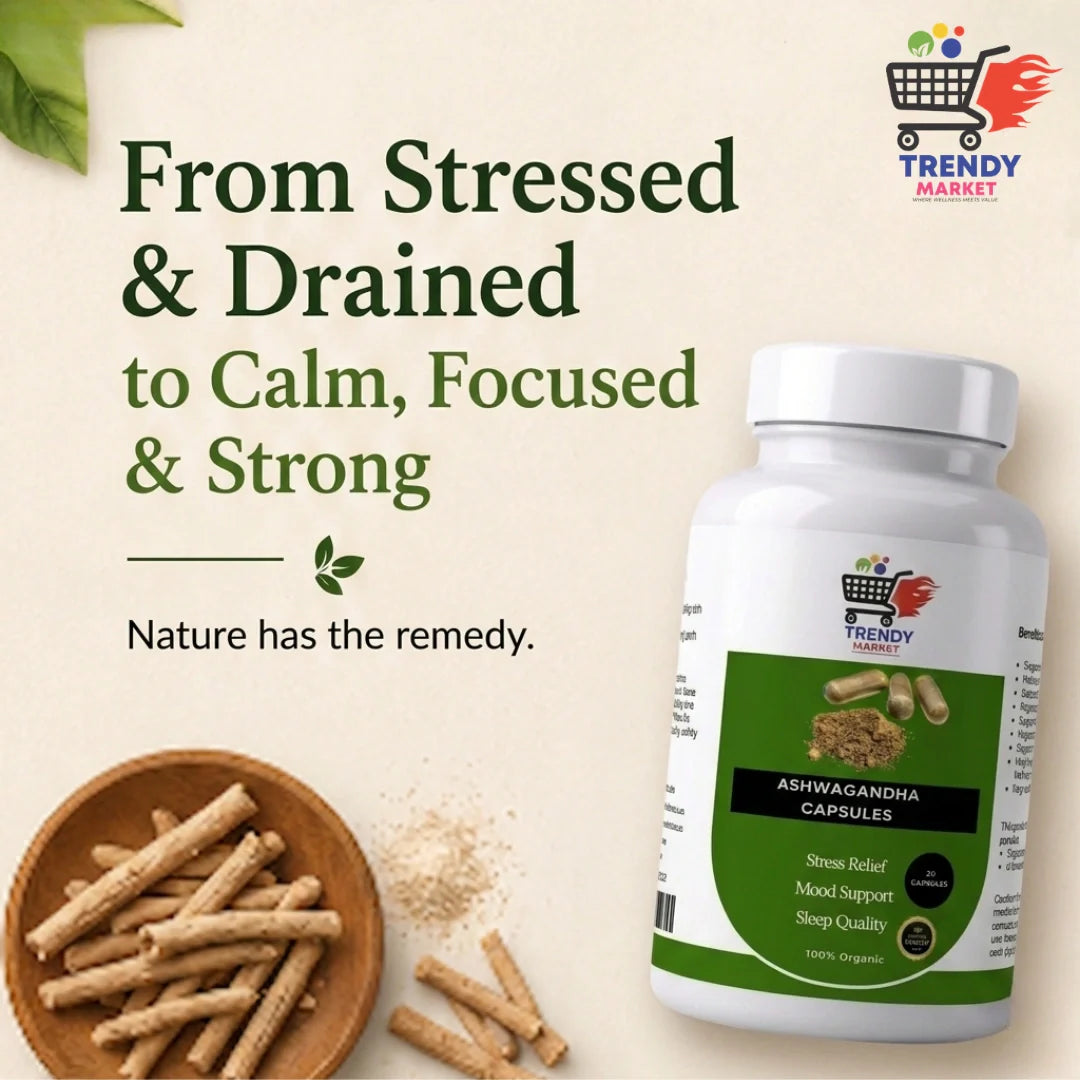 From Stressed & Drained to Calm, Focused & Strong: How Ashwagandha May Support Your Daily Well-Being