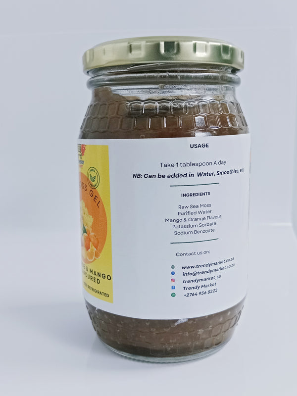Sea Moss Gel (Organic Mango & Orange Flavoured )