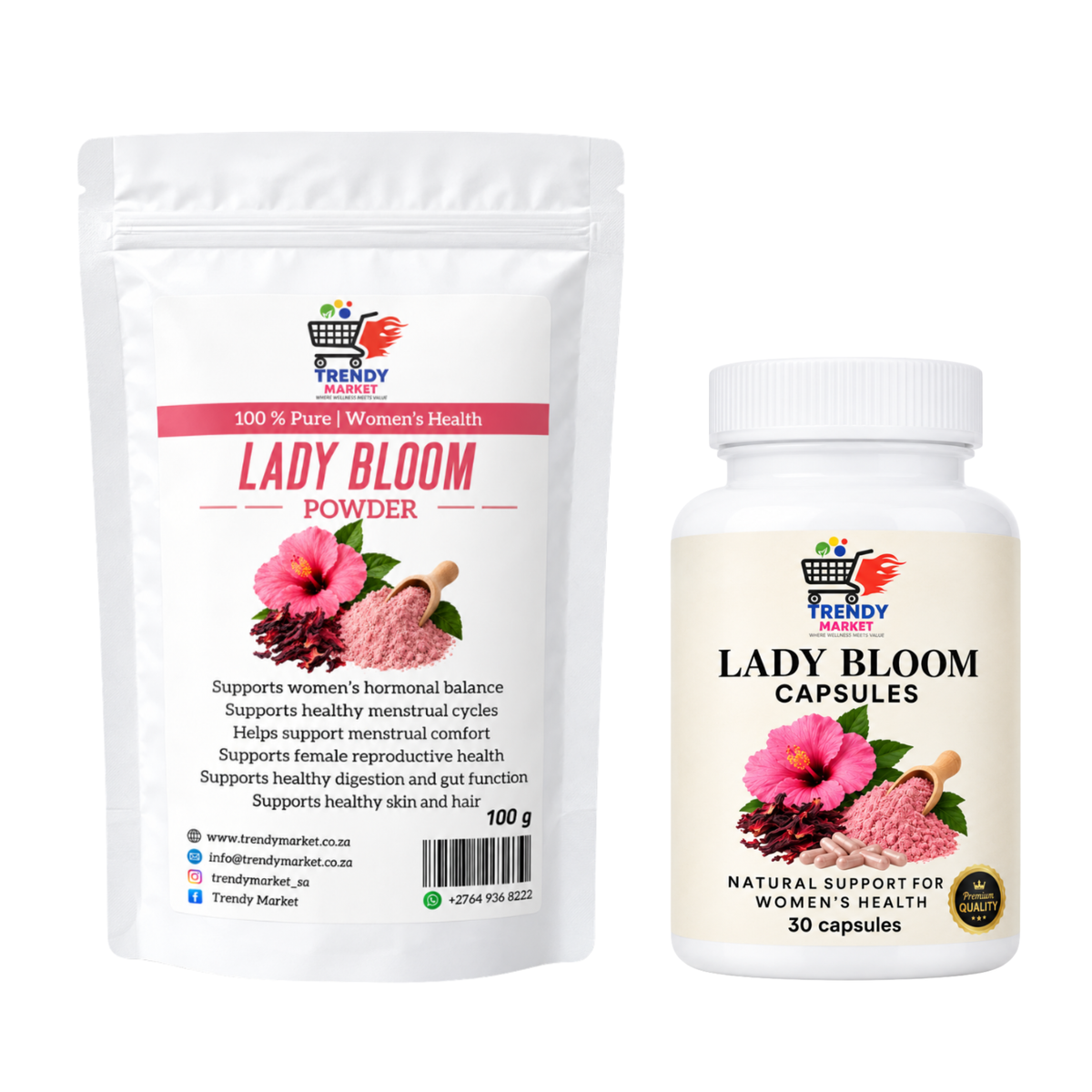 Lady Bloom Powder & Lady Bloom Capsules Combo