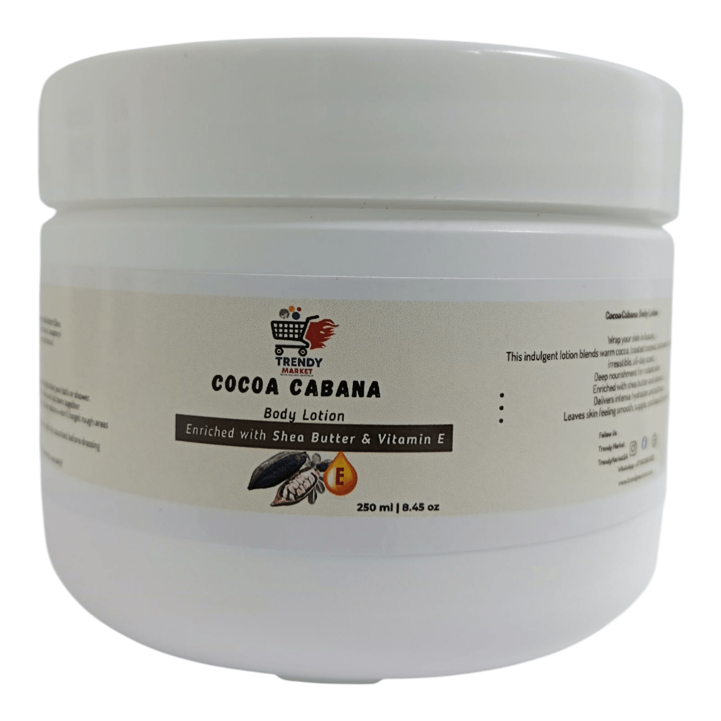 Cocoa Cabana Body Lotion (Enriched With Shea Butter & Vitamin E) - Trendy Market
