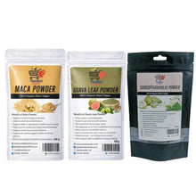Maca Powder, Guava Leaf Powder & Soursop (Graviola) Powder Combo