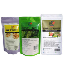 Sea Moss, Soursop Leaves & Guava Leaf Powder Wellness Combo