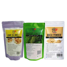 Raw Sea Moss, Soursop Leaves & Maca Powder Combo