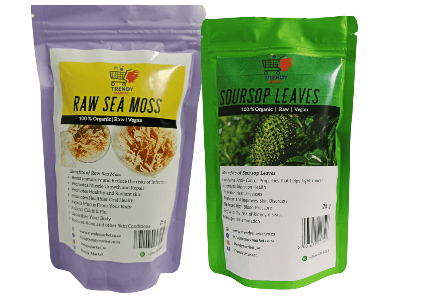 Sea Moss (Raw) & Soursop Leaves combo - Trendy Market
