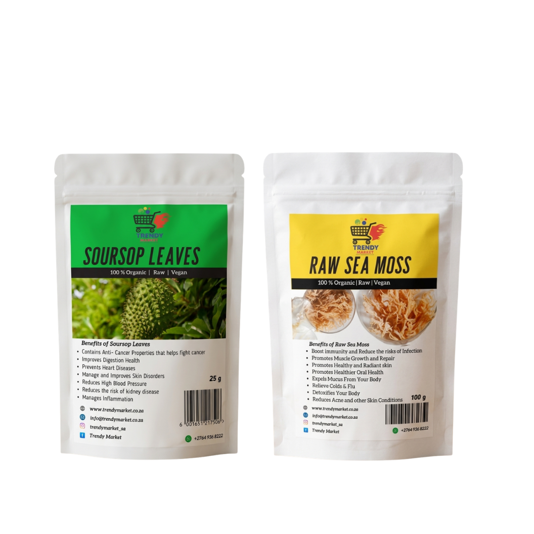 Sea Moss (Raw) & Soursop Leaves combo