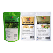 Soursop Leaves, Maca Powder & Guava Leaf Powder Combo